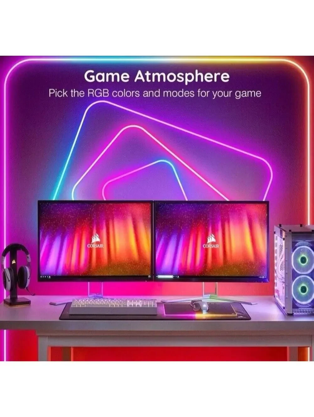 Neon Rope LED 20Ft Lights – Flexible, Dimmable, Remote Control, Vibrant Glow!